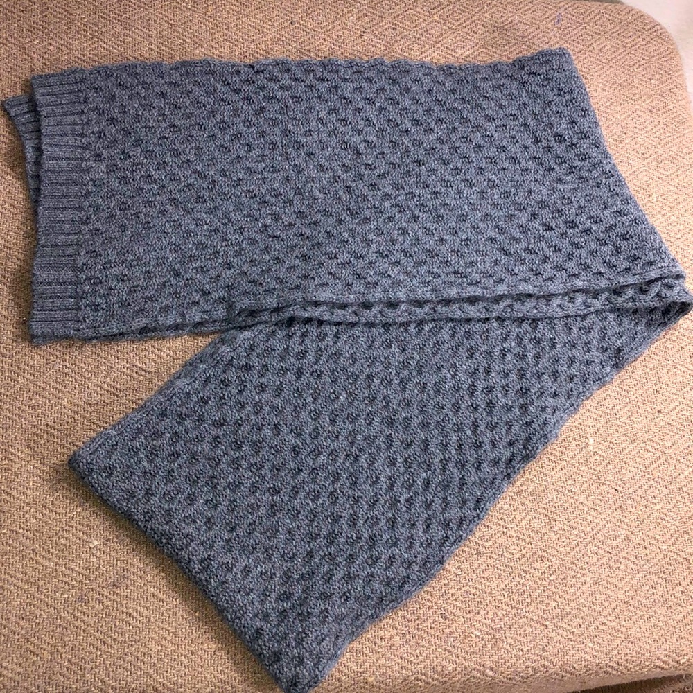 Gray Knit Scarf